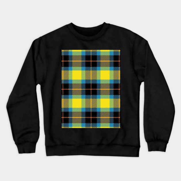 Plaid Pattern Art Crewneck Sweatshirt by Designoholic